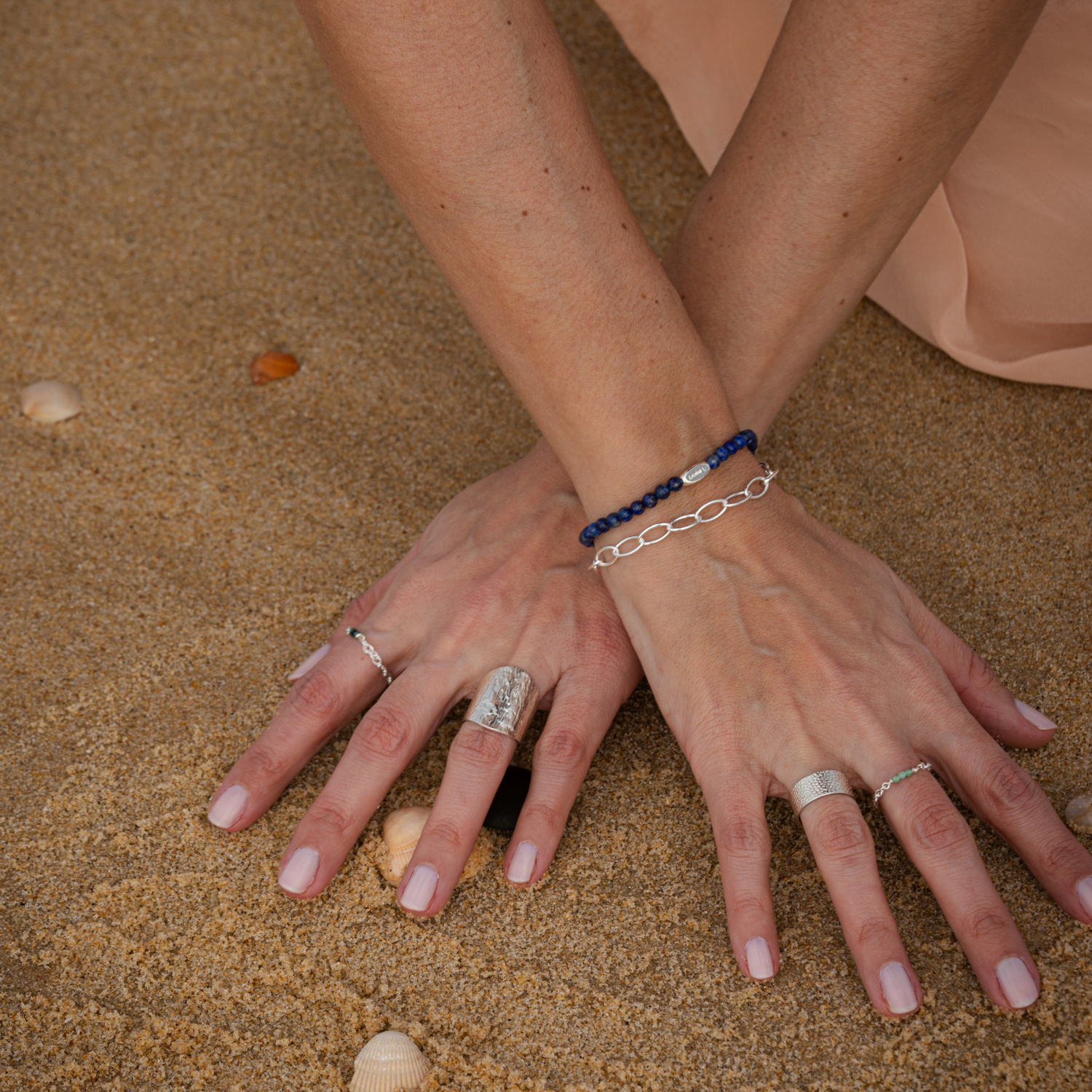 Bague chainette Power Argent