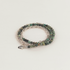 Bracelet collier argent massif et pierres naturelles turquoise