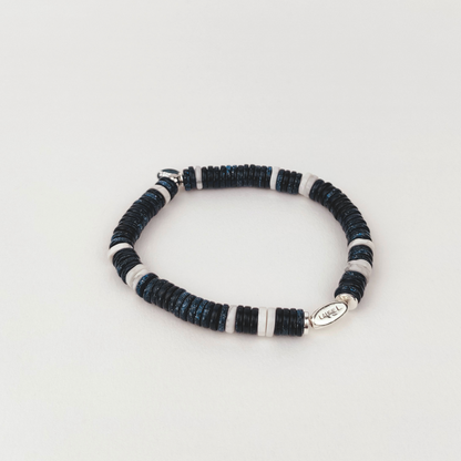 Bracelet or ou argent pierre des sables bleue sans fermoir