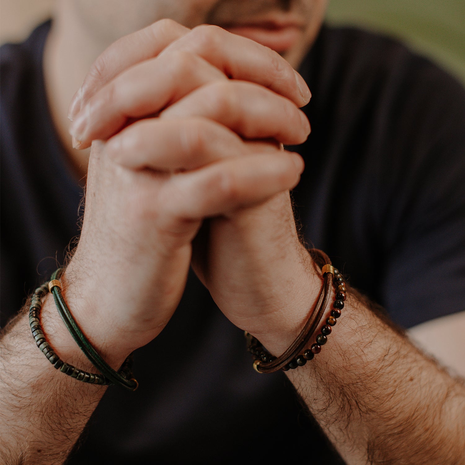 Bracelet homme sans fermoir double tour facile à vivre de LAURIE L. bijoux